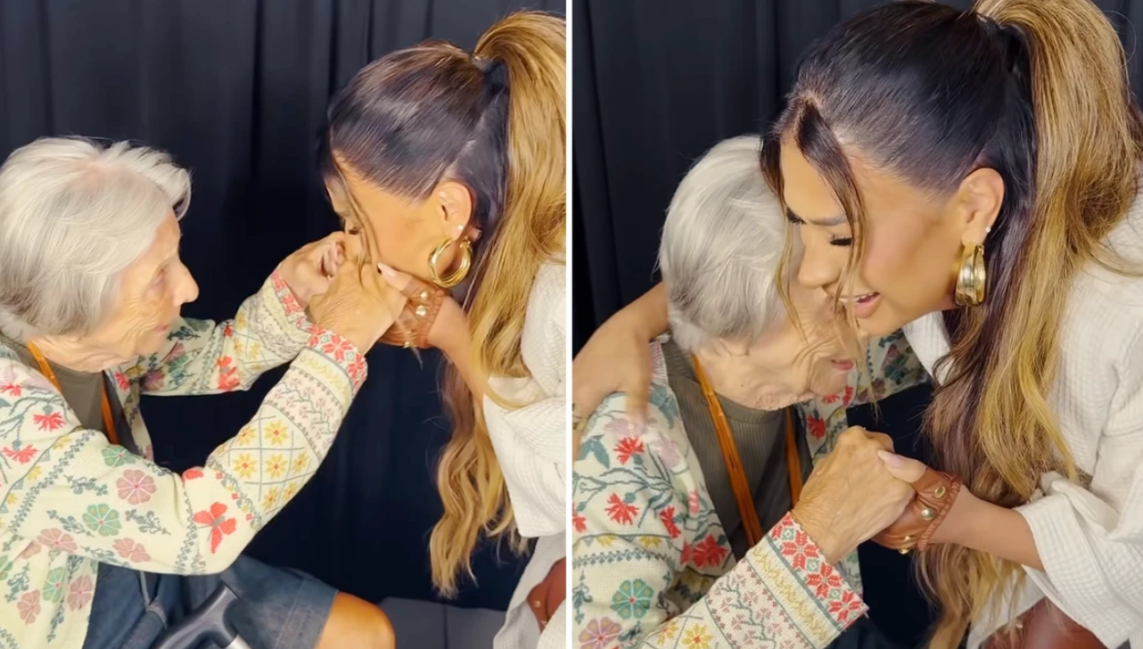 Simone Mende realiza sonho de fã de 94 anos e emociona internautas