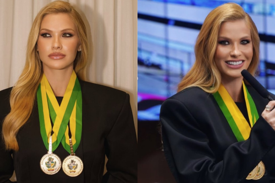 Andressa Suita recebe Medalha de Mérito e Comenda em Goiás