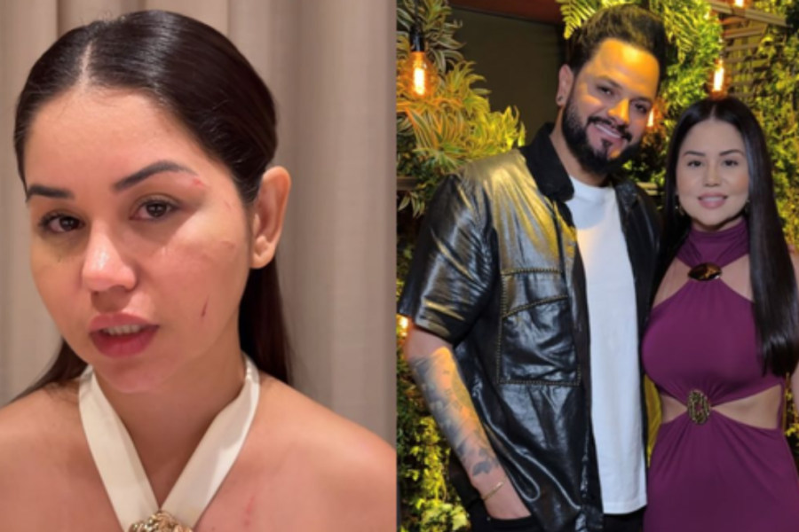 Esposa de Diego, da dupla com Victor Hugo, é agredida