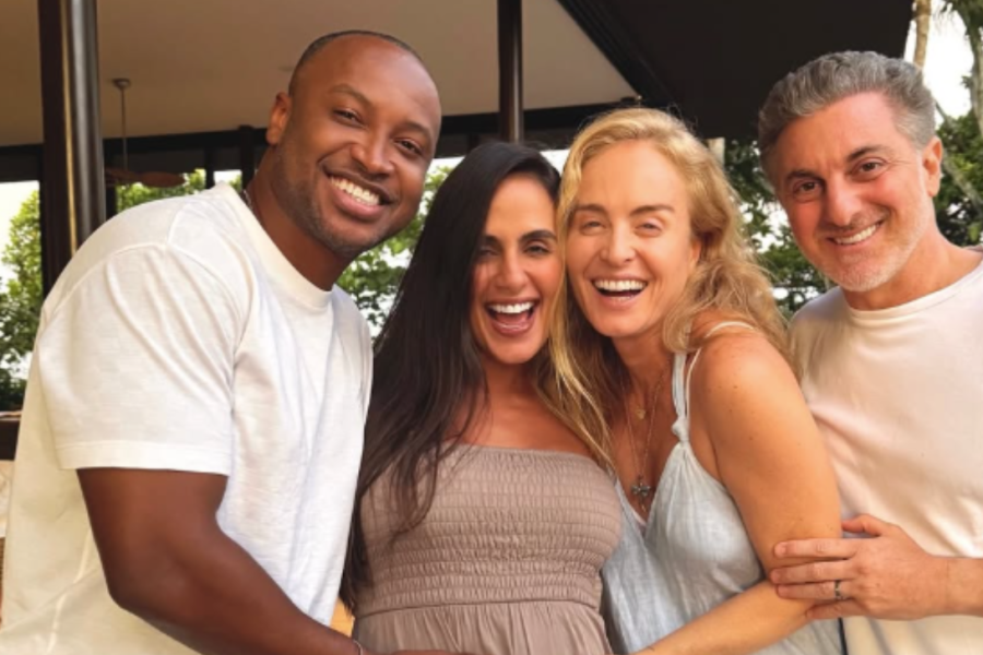 Thiaguinho e Carol Peixinho escolhem Angélica e Huck como padrinhos Thiaguinho e Carol Peixinho escolhem Angélica e Huck como padrinhos