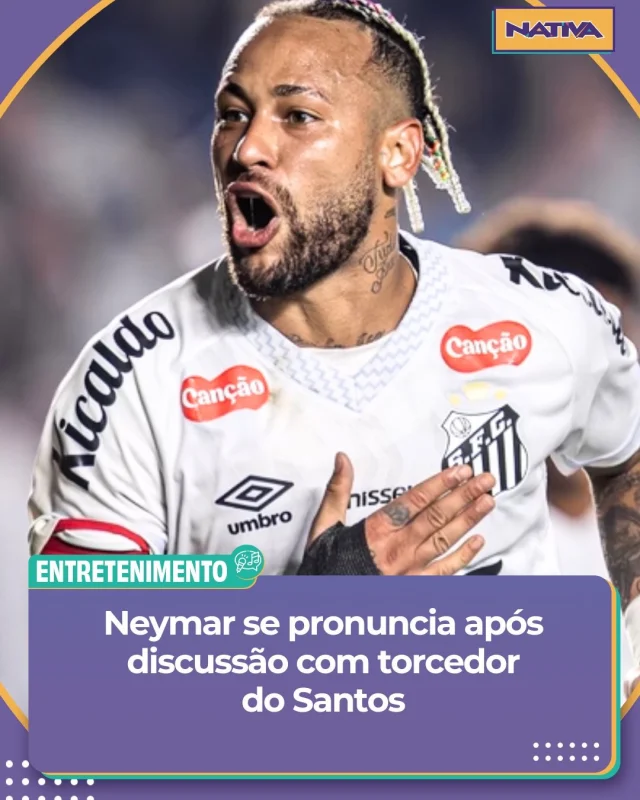 Durante seu pronunciamento, Neymar disse:“No calor da emoção é difícil controlar os sentimentos quando você é ofendido de forma injusta… Eu jamais vou discutir com o torcedor quando ele me cobra dentro de campo, ele tem o direito de opinar se joguei mal ou não, e de vaiar!O que ele não pode é me ofender como fez… (na hora eu só ouvi ele falando, o jogo estava parado). Falar que eu sou mercenário junto ao meu pai, falar da minha família/amigos… desculpa, mas é difícil controlar!", escreveu ele.#neymar #santos #noticia